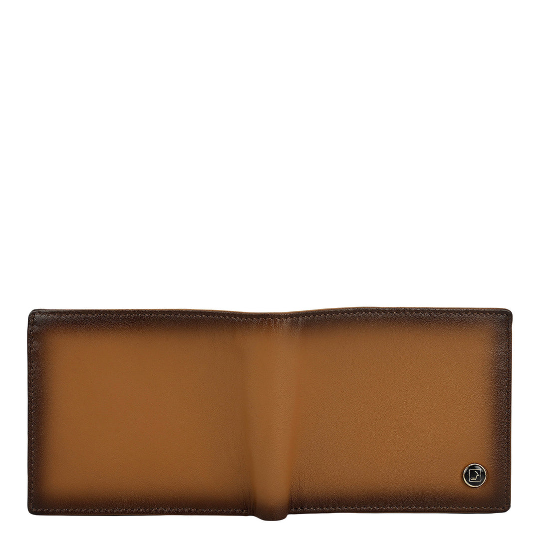 Cognac Bifold Leather Mens Wallet