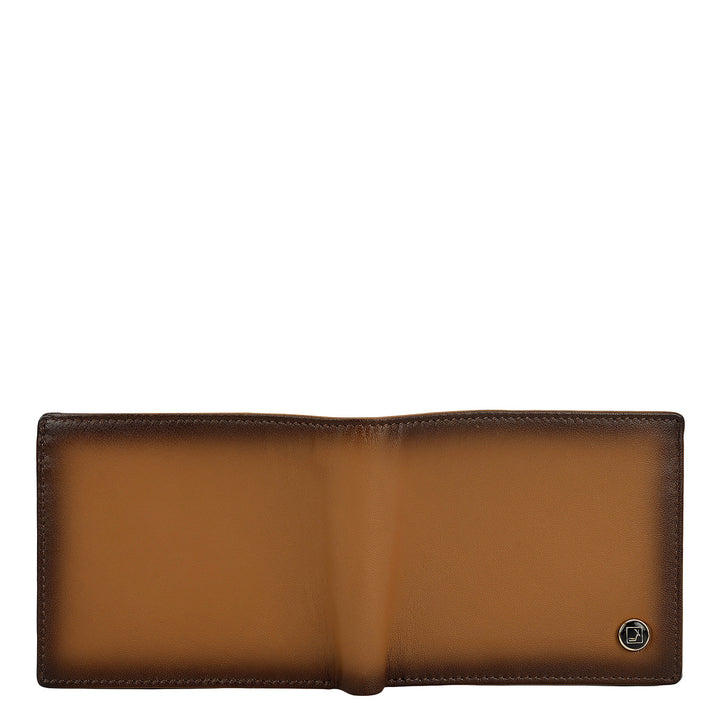 Cognac Bifold Leather Mens Wallet
