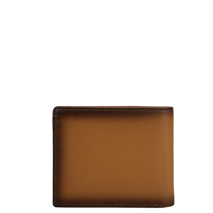 Cognac Bifold Leather Mens Wallet