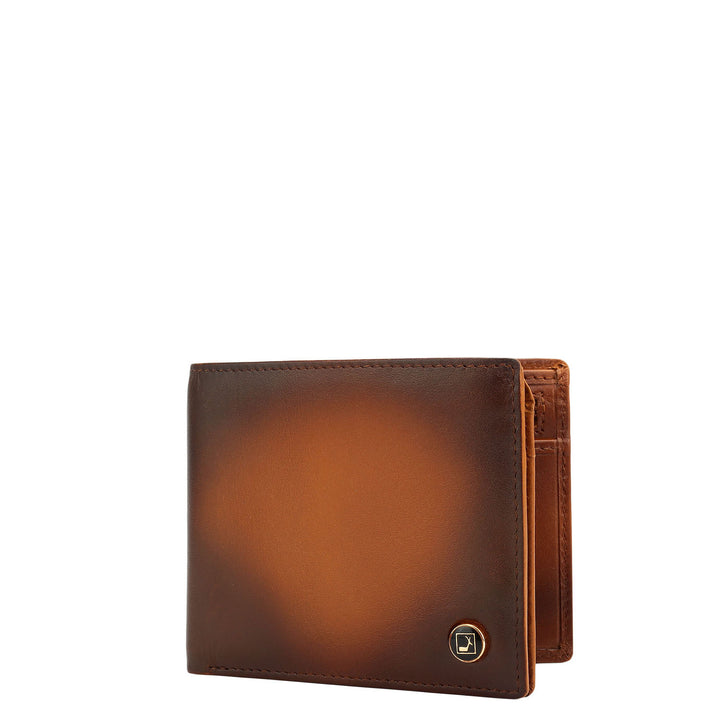 Honey Bifold Leather Mens Wallet