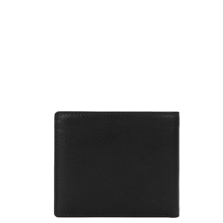Black Bifold Leather Mens Wallet