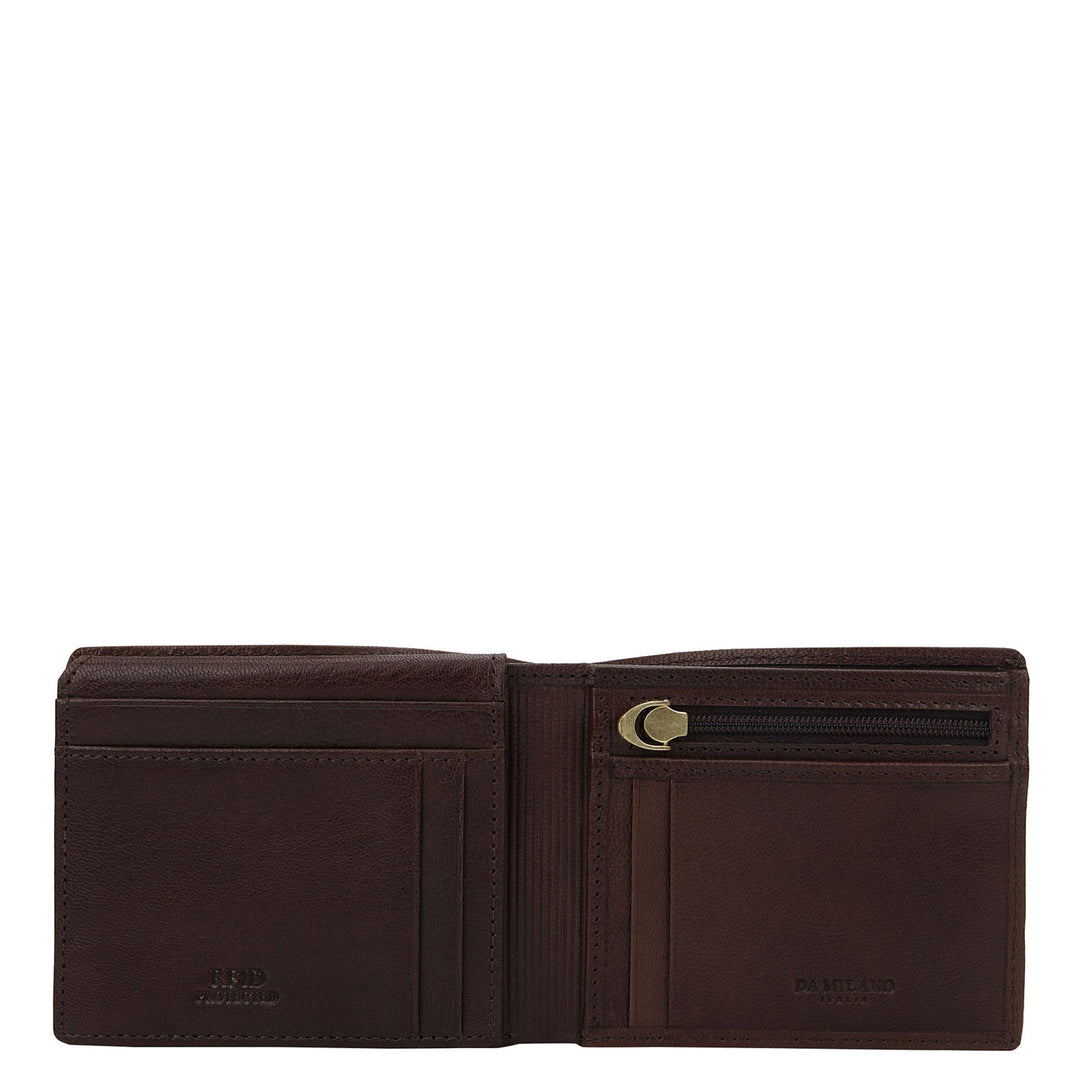 Brown Bifold Leather Mens Wallet