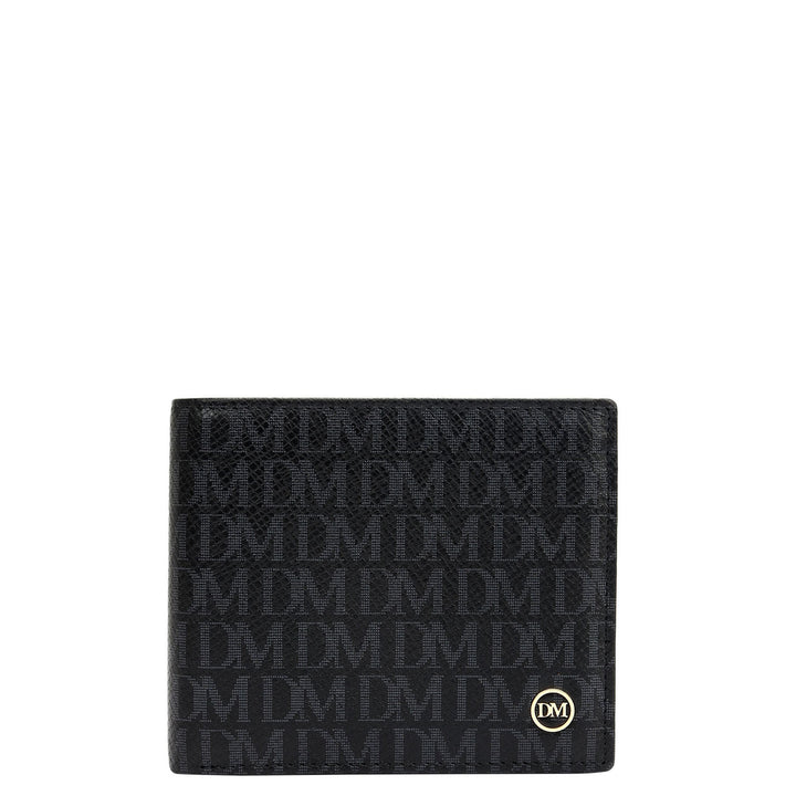 Black Bifold Leather Mens Wallet