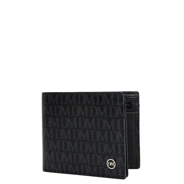 Black Bifold Leather Mens Wallet