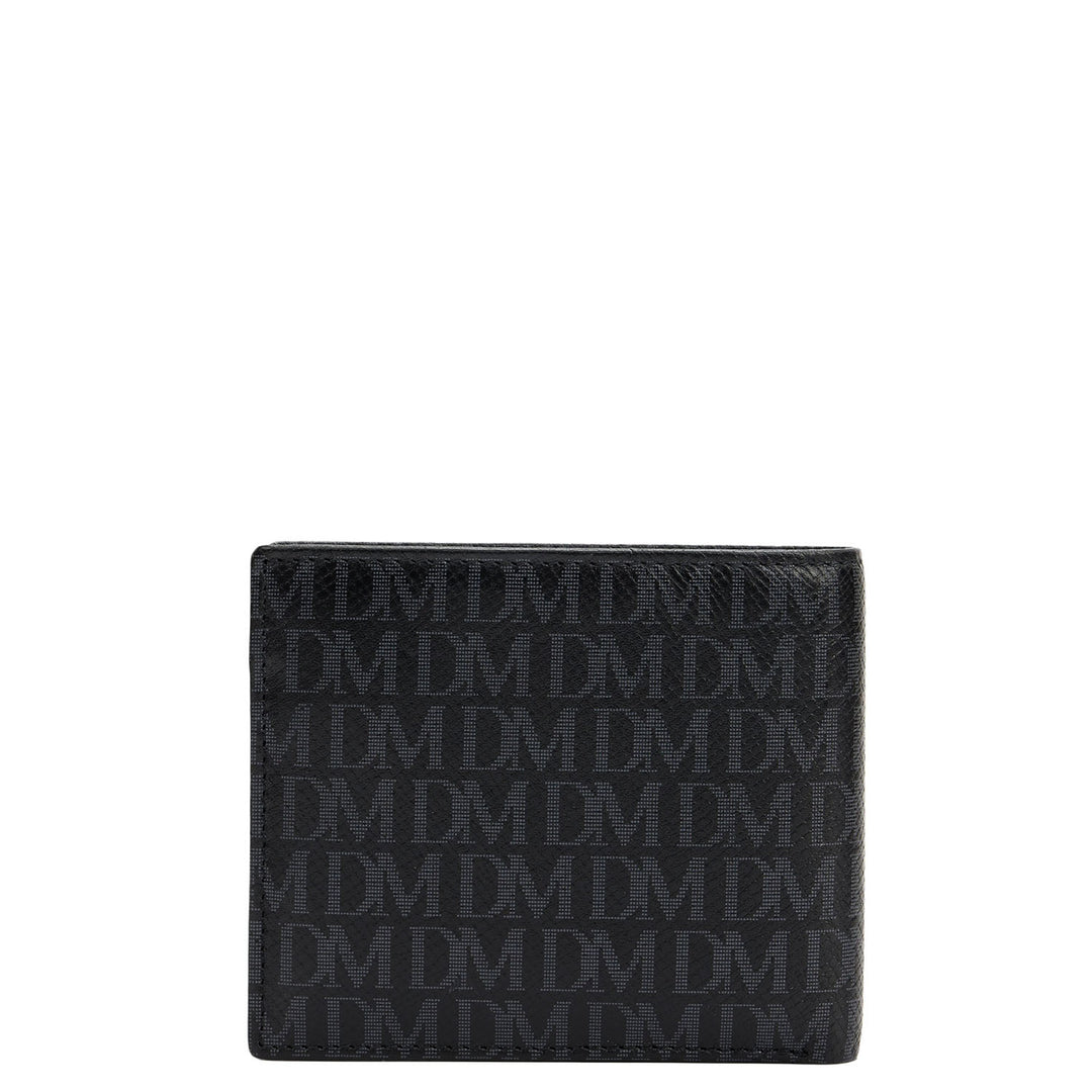 Black Bifold Leather Mens Wallet