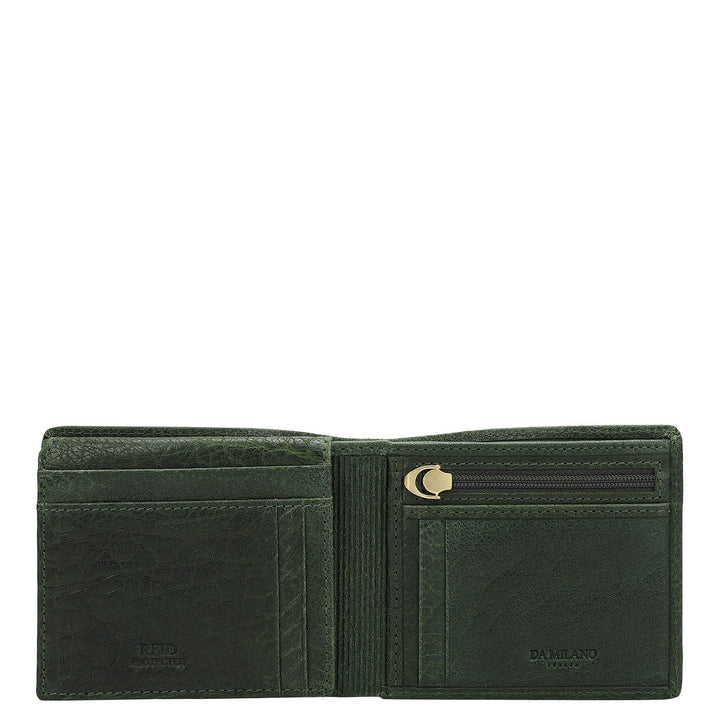 Bifold Men's Wallet - Petrol Green