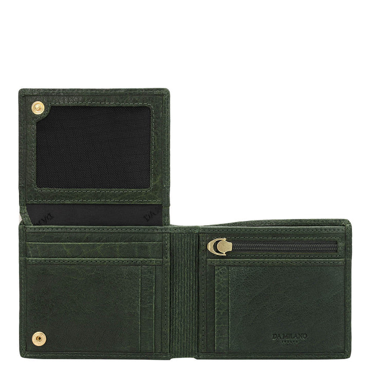 Bifold Men's Wallet - Petrol Green