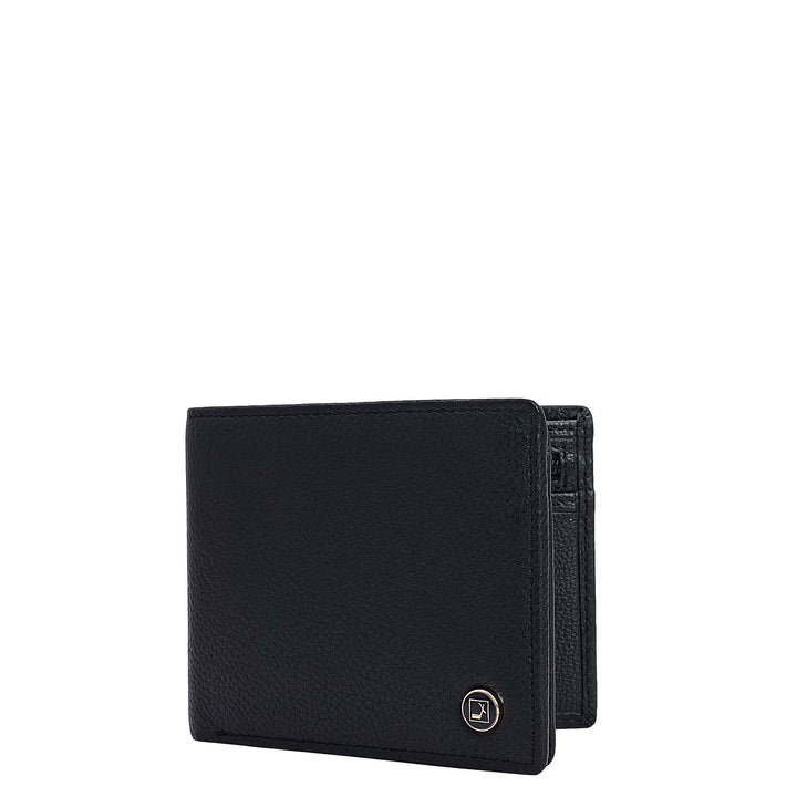 Black Bifold Leather Mens Wallet