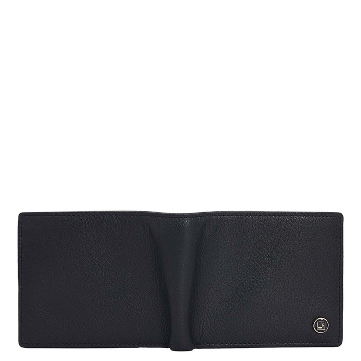 Black Bifold Leather Mens Wallet