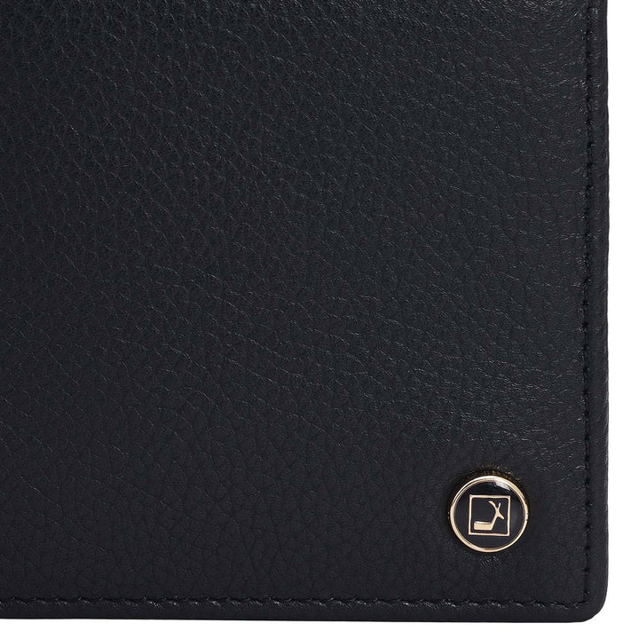 Black Bifold Leather Mens Wallet