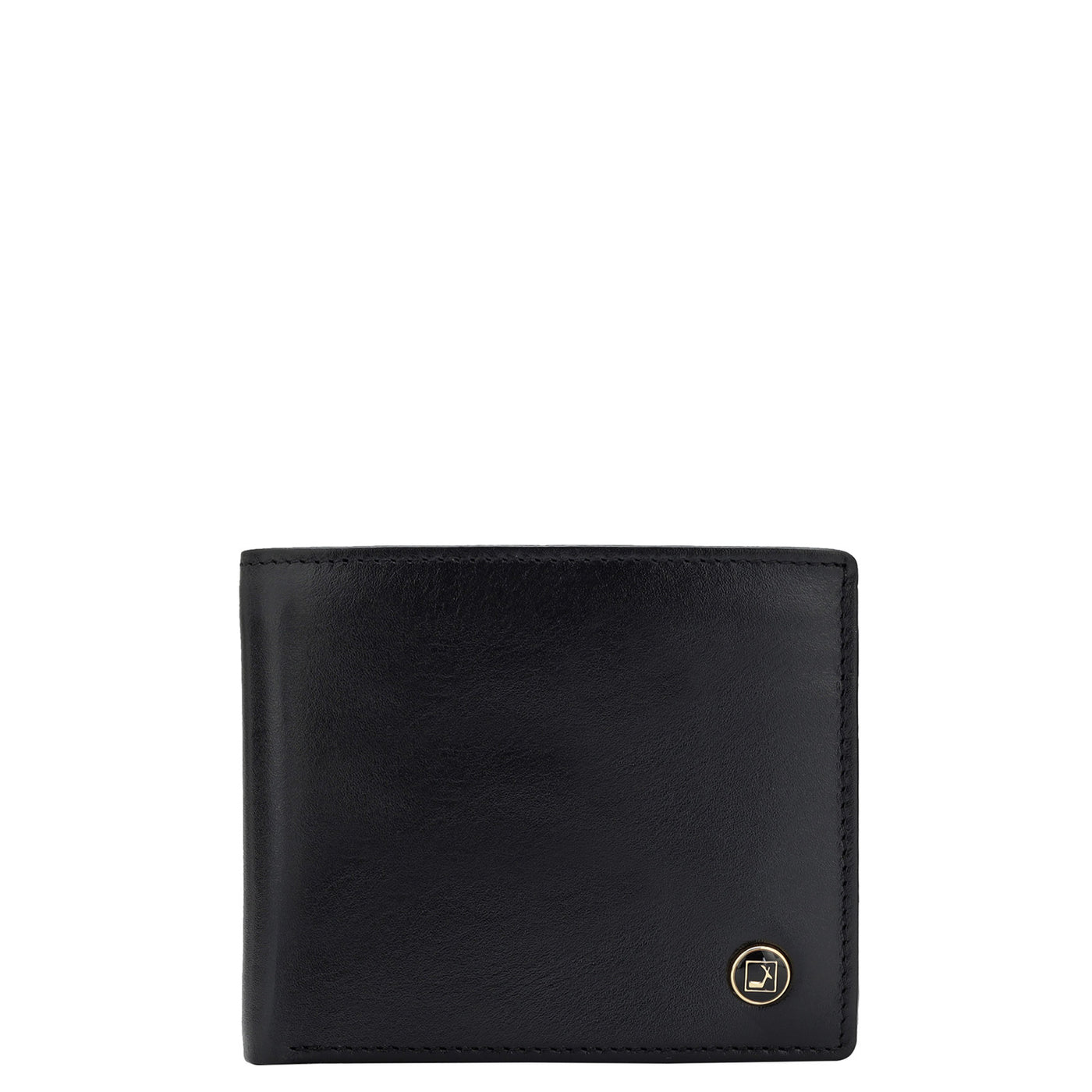 Plain Leather Mens Wallet - Black