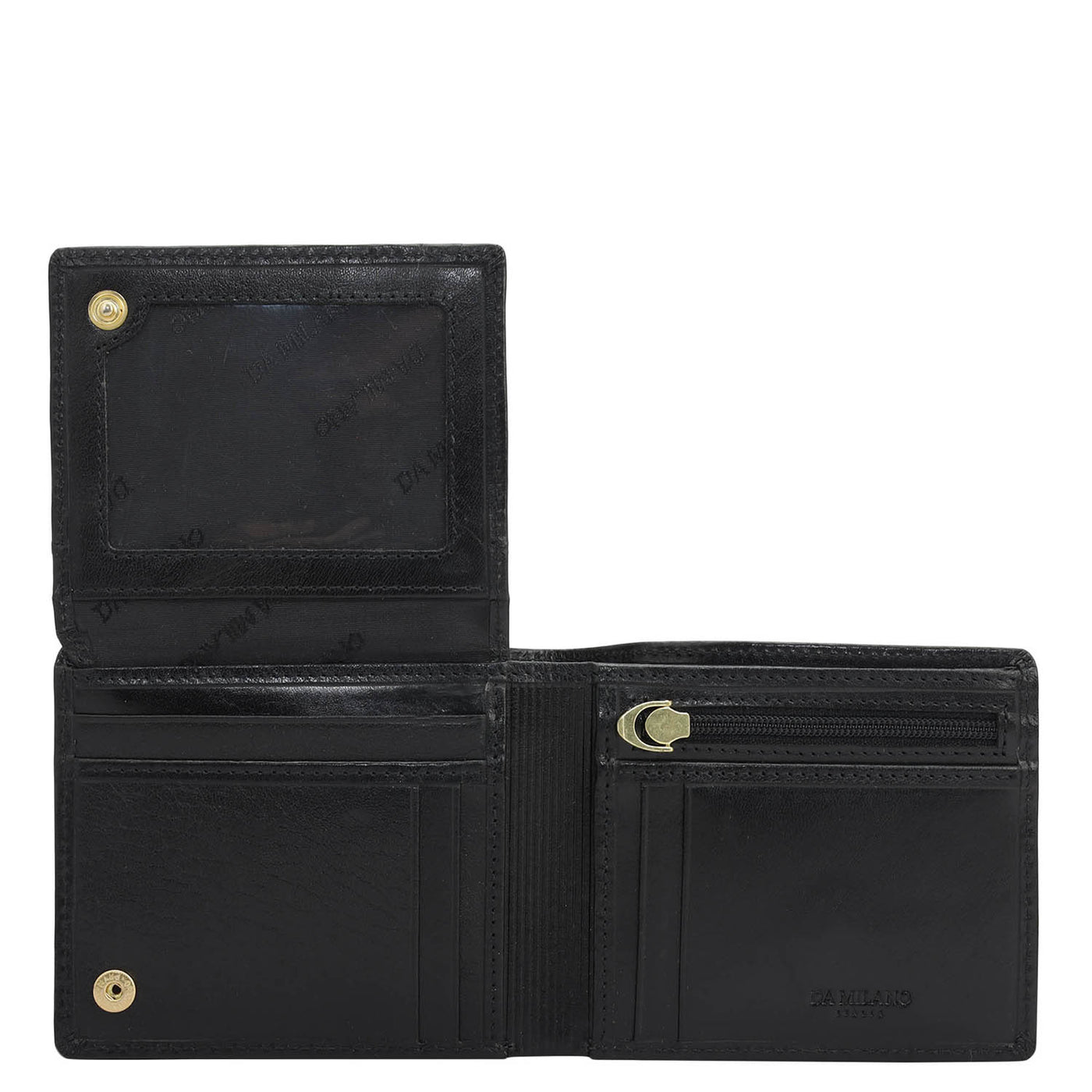 Plain Leather Mens Wallet - Black