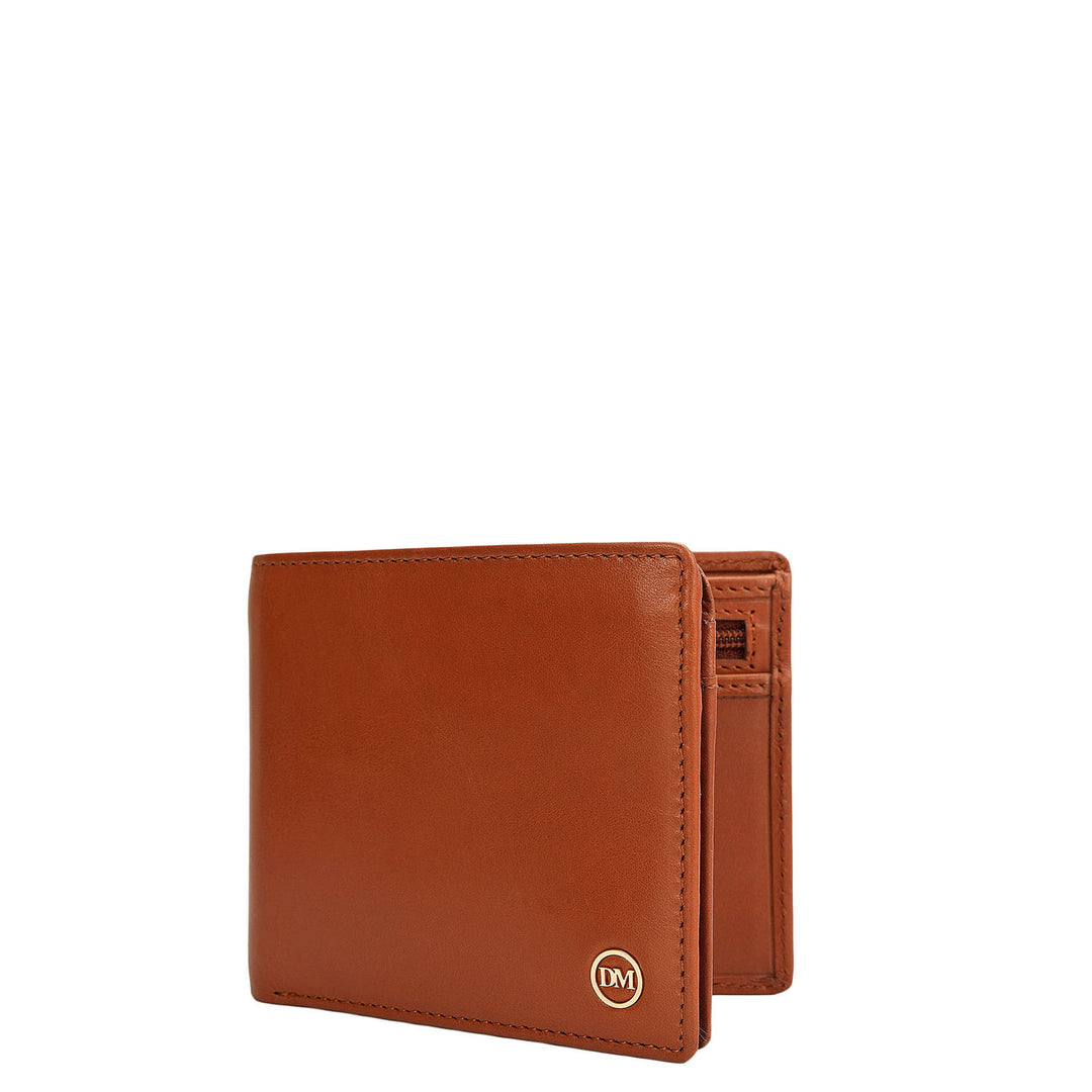 Tan Bifold Leather Mens Wallet