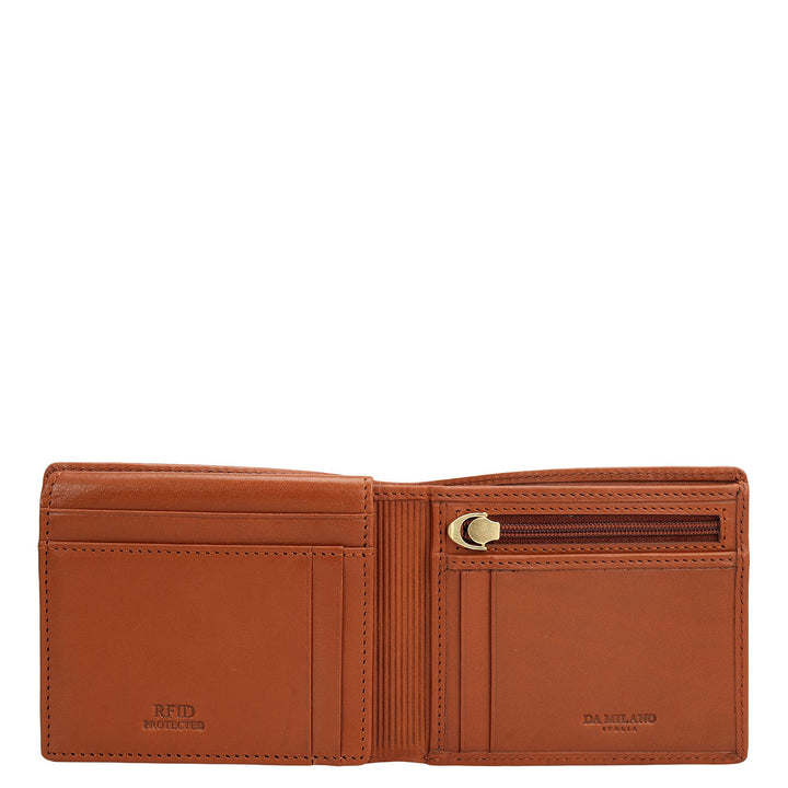 Tan Bifold Leather Mens Wallet
