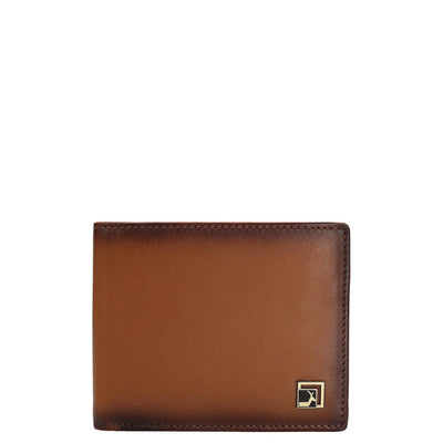 Plain Leather Mens Wallet - Tan