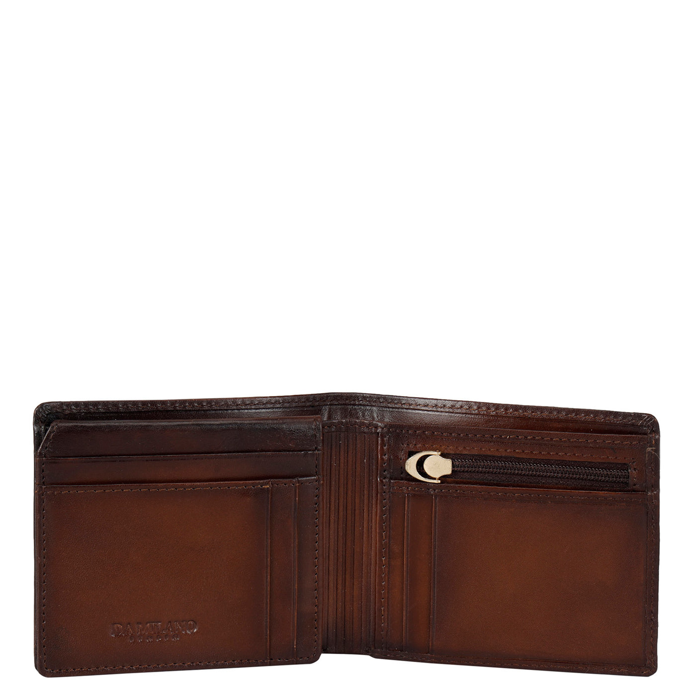 Fish Leather Mens Wallet - Brown