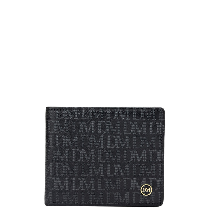 Black Bifold Leather Mens Wallet