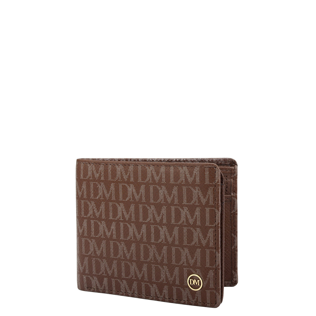Date Bifold Leather Mens Wallet