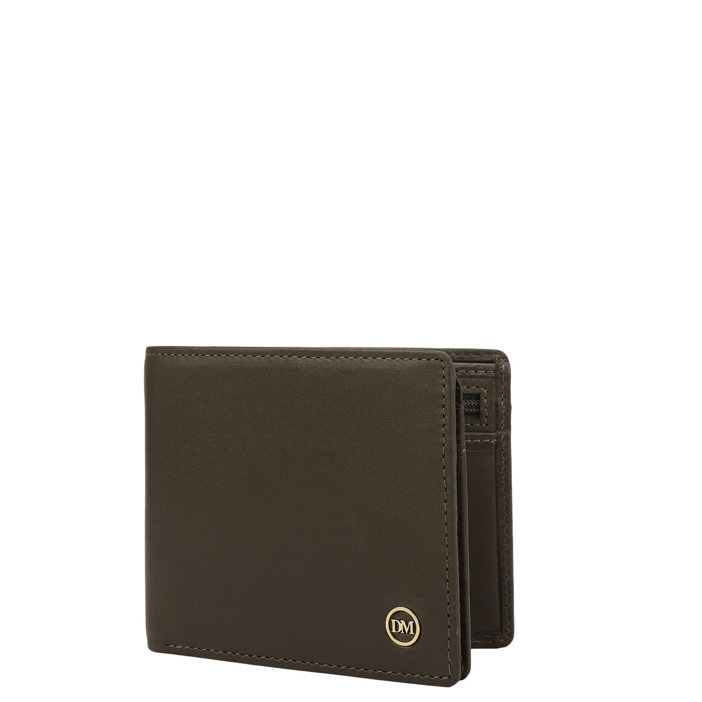 Olive Bifold Leather Mens Wallet
