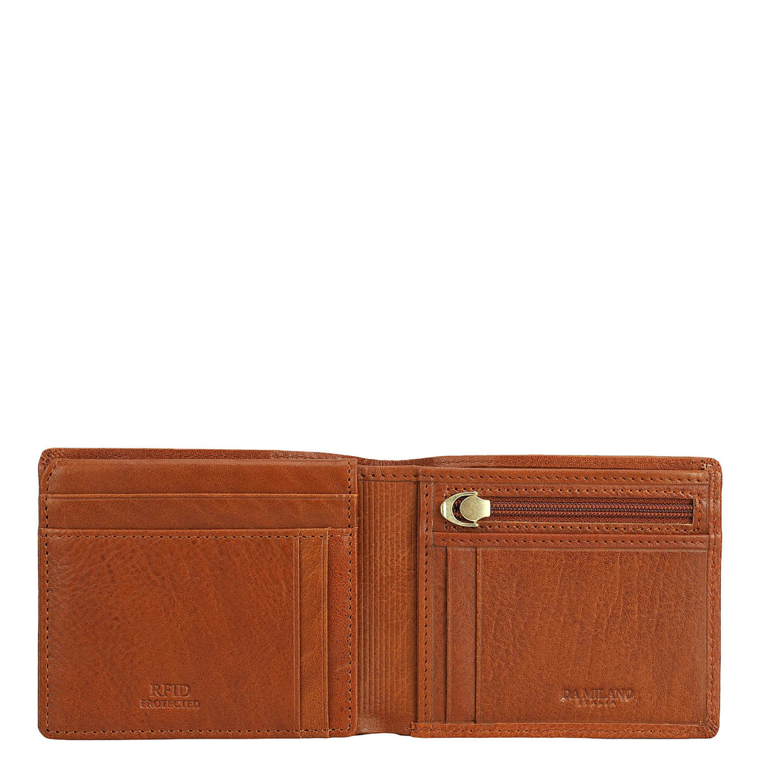 Date Bifold Leather Mens Wallet