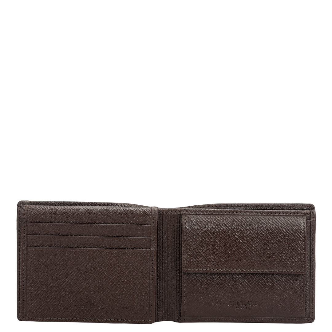 Date Bifold Leather Mens Wallet