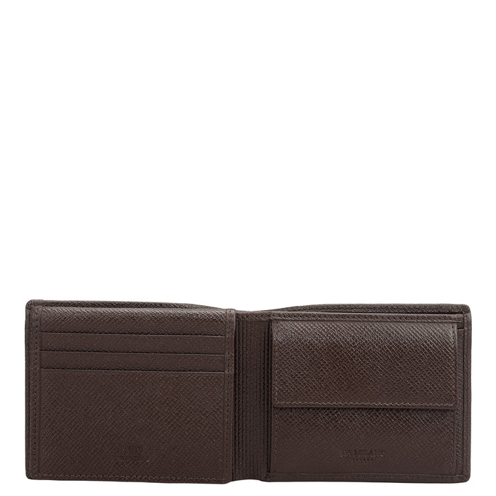 Date Bifold Leather Mens Wallet