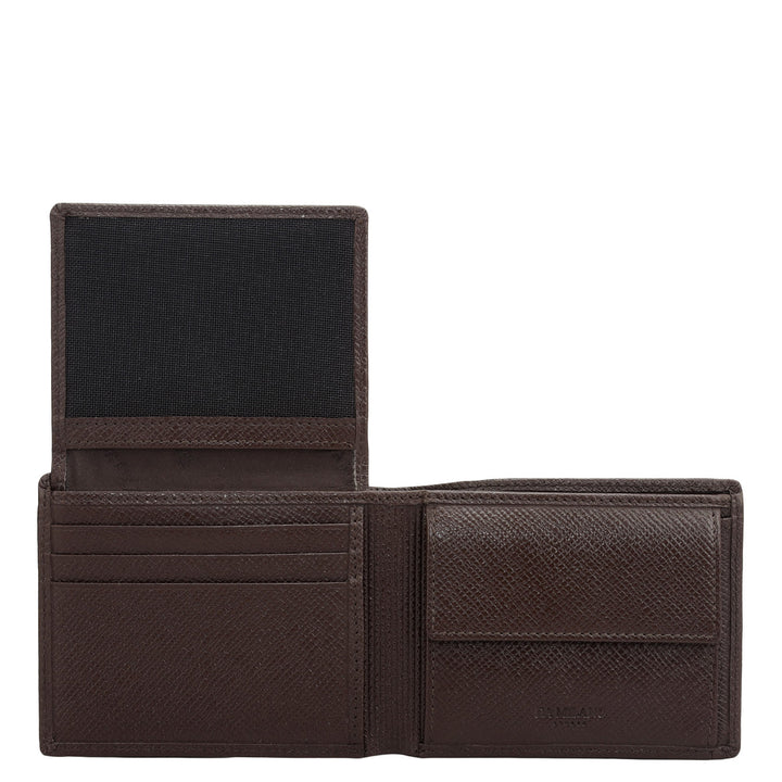 Date Bifold Leather Mens Wallet
