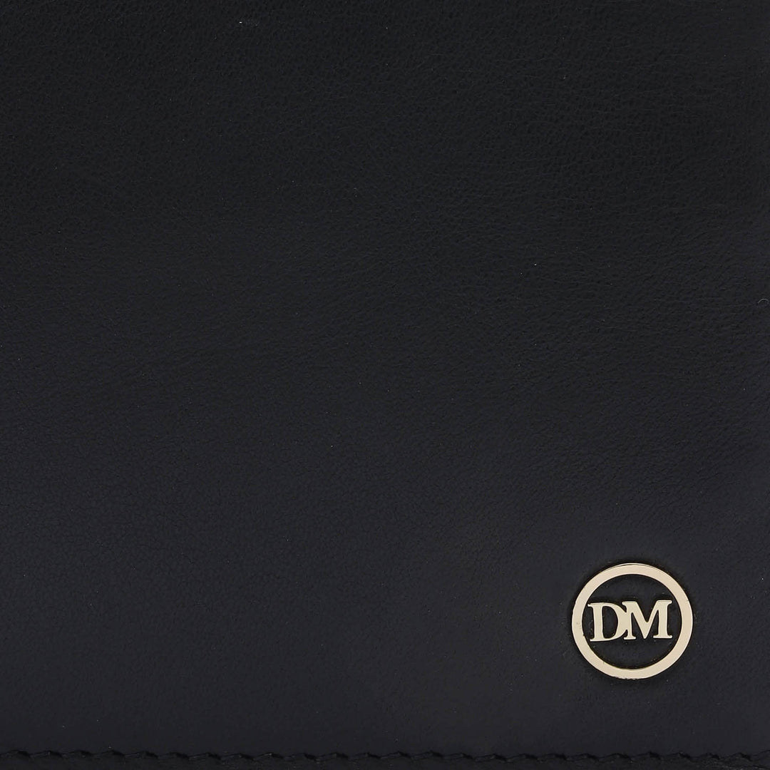 Black Bifold Leather Mens Wallet
