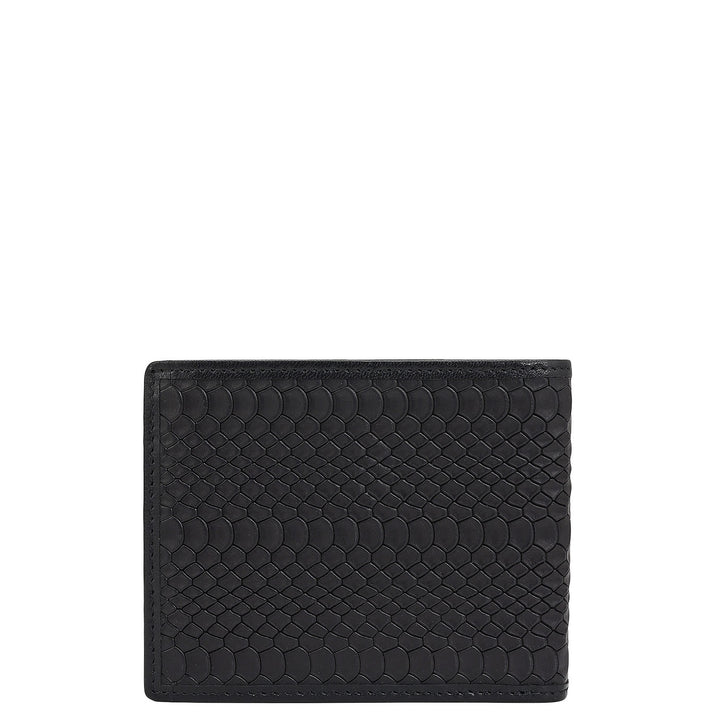 Black Bifold Leather Mens Wallet