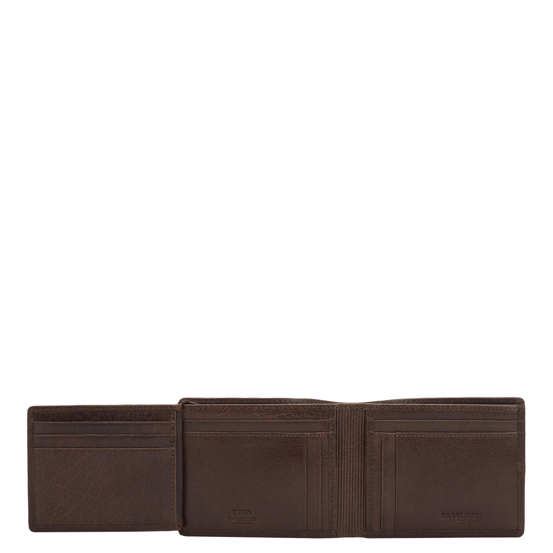 Brown Bifold Leather Mens Wallet