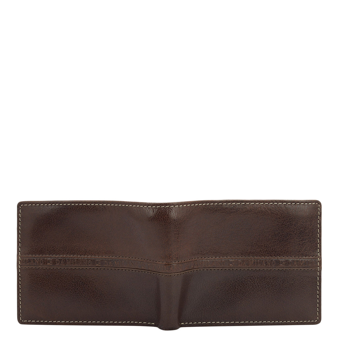 Brown Bifold Leather Mens Wallet