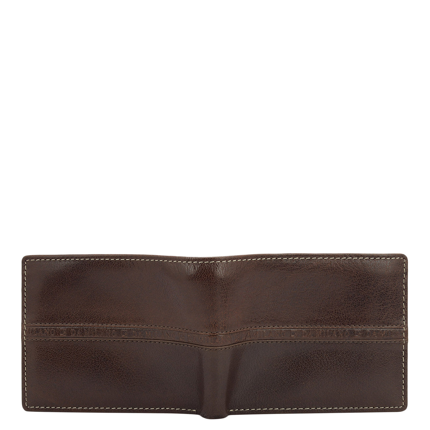 Elephant Pattern Mens Wallet - Brown