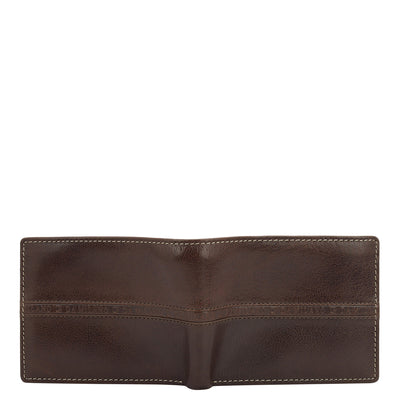 Elephant Pattern Mens Wallet - Brown