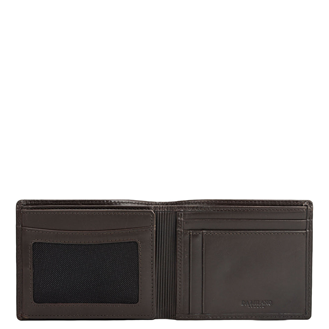 Brown Bifold Leather Mens Wallet