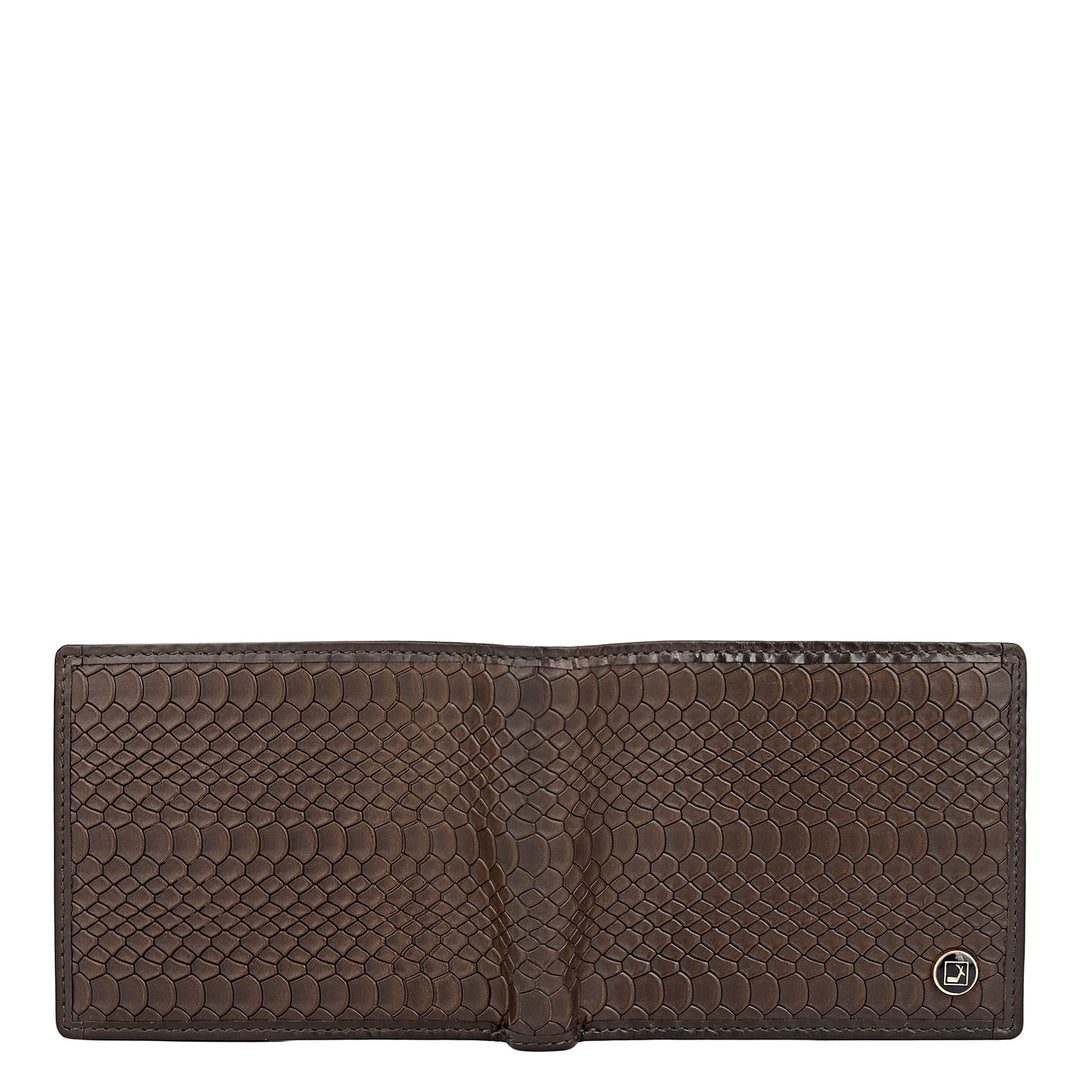 Brown Bifold Leather Mens Wallet