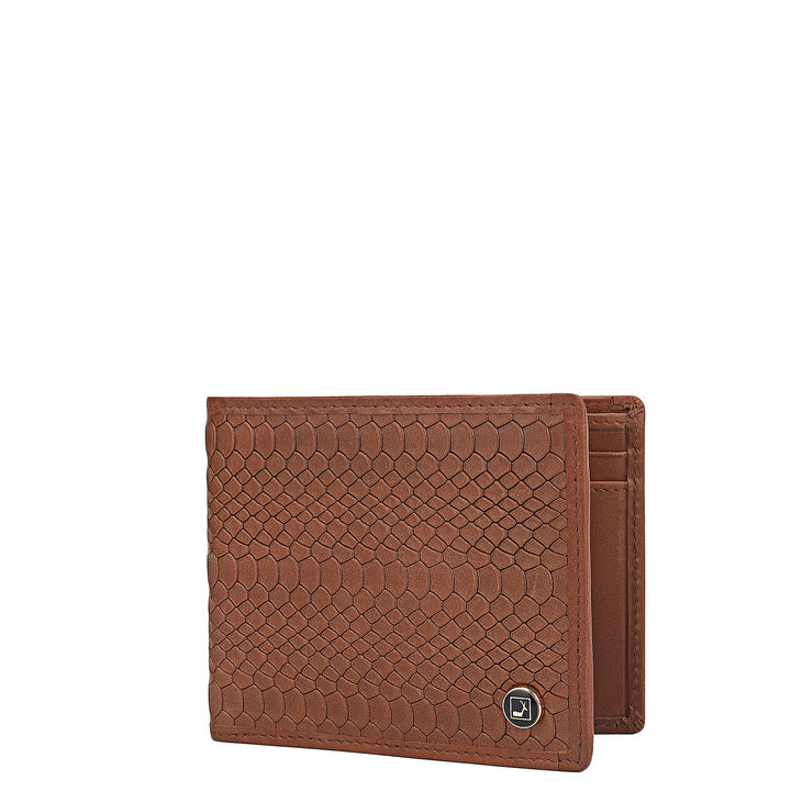 Cognac Bifold Leather Mens Wallet