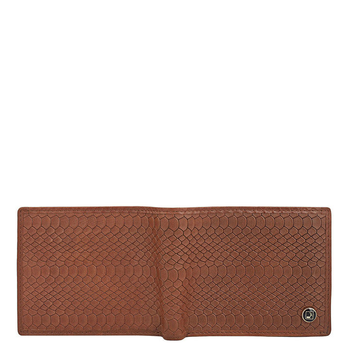 Cognac Bifold Leather Mens Wallet