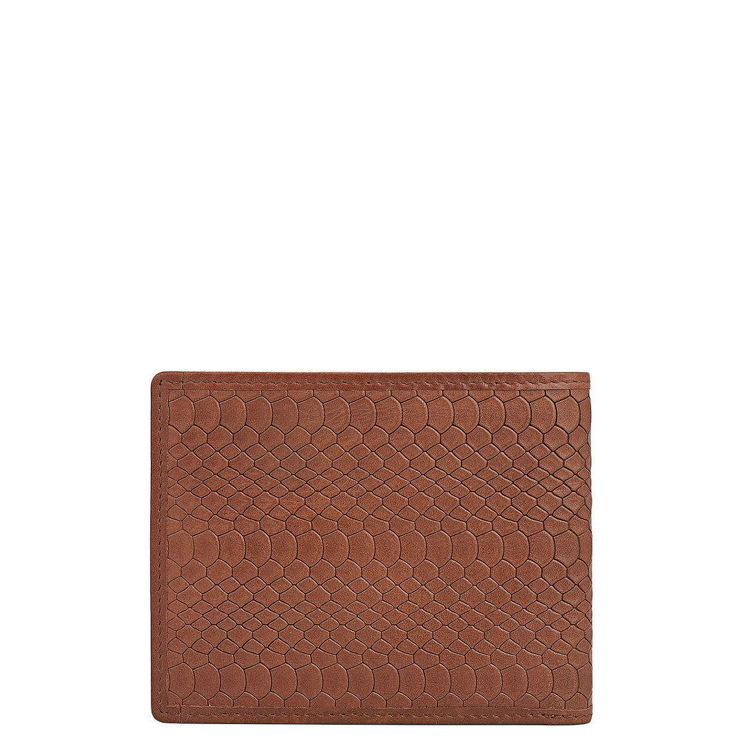 Cognac Bifold Leather Mens Wallet