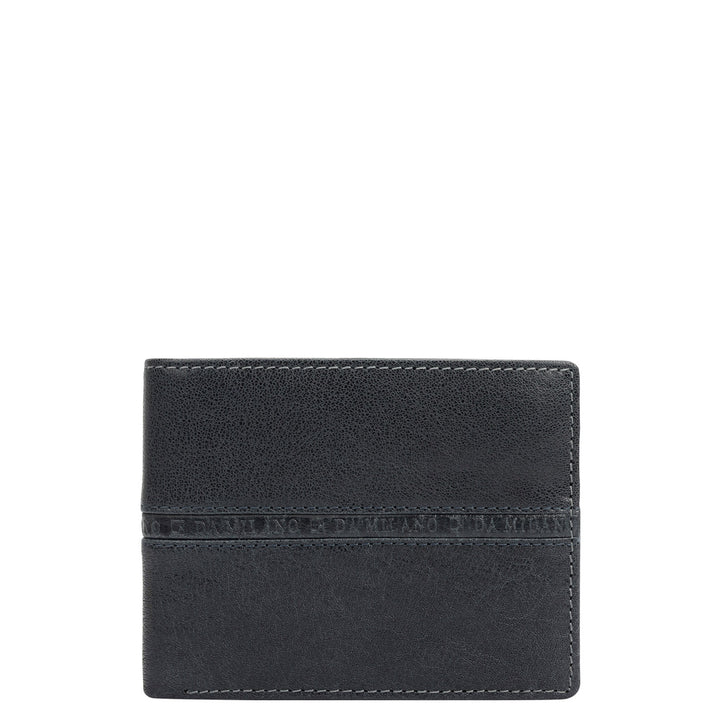 Navy Bifold Leather Mens Wallet