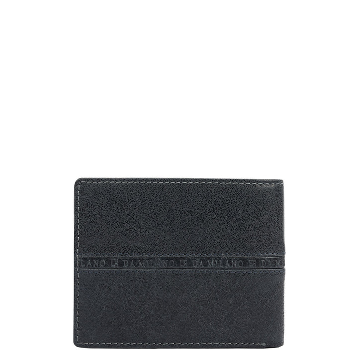 Navy Bifold Leather Mens Wallet