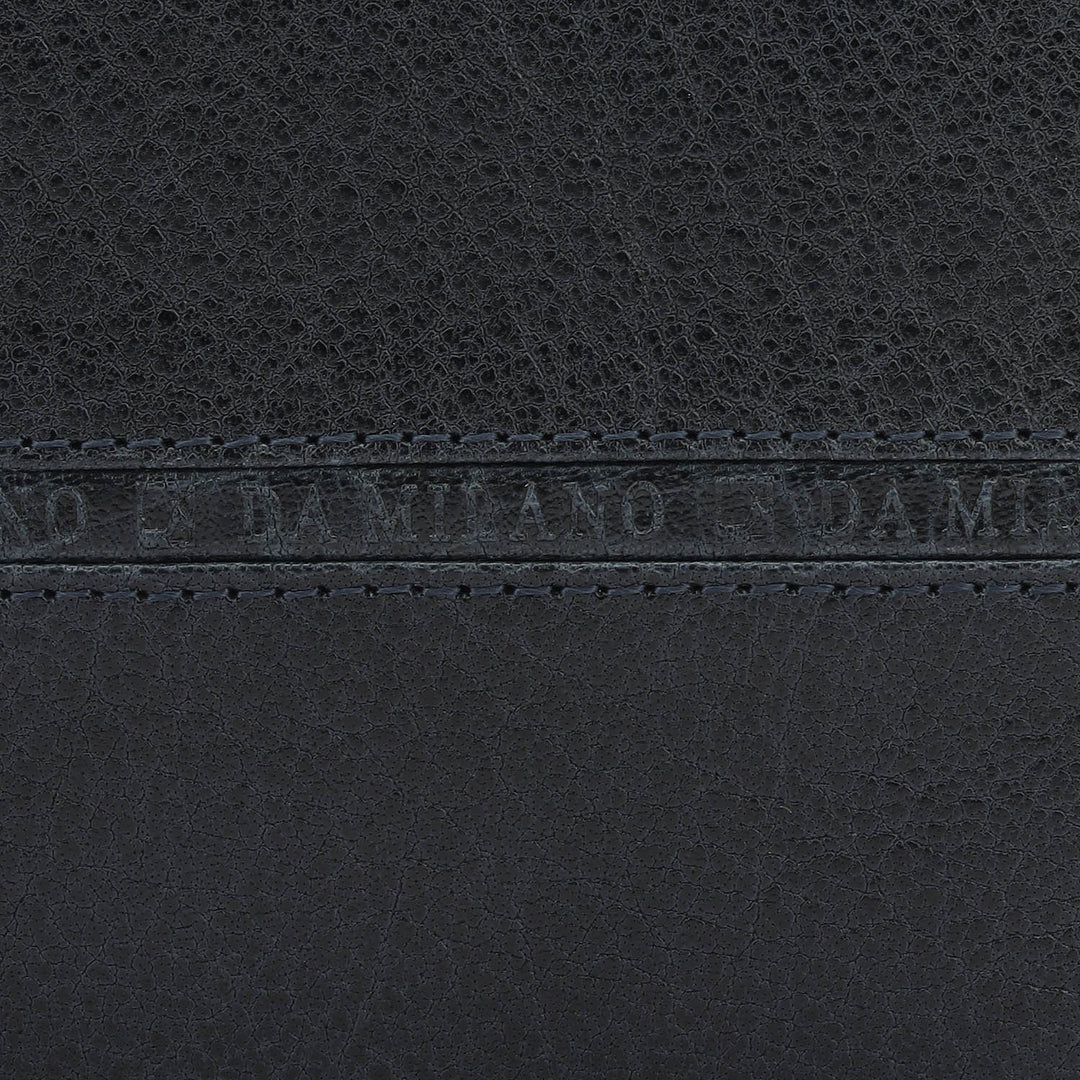 Navy Bifold Leather Mens Wallet