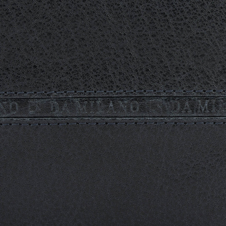 Navy Bifold Leather Mens Wallet
