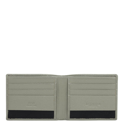 Stone Grey Bifold Leather Mens Wallet