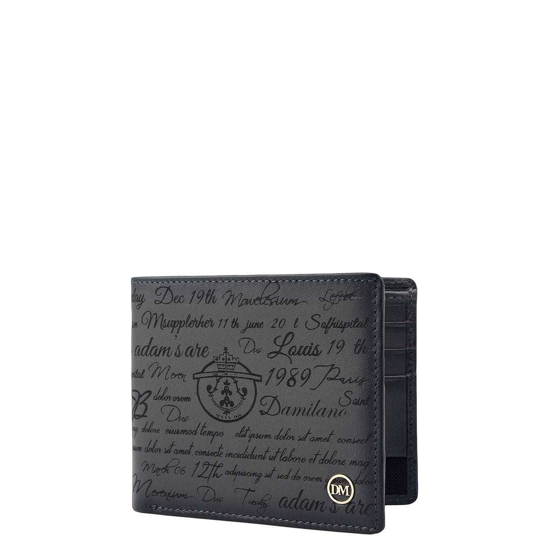 Grey Bifold Leather Mens Wallet