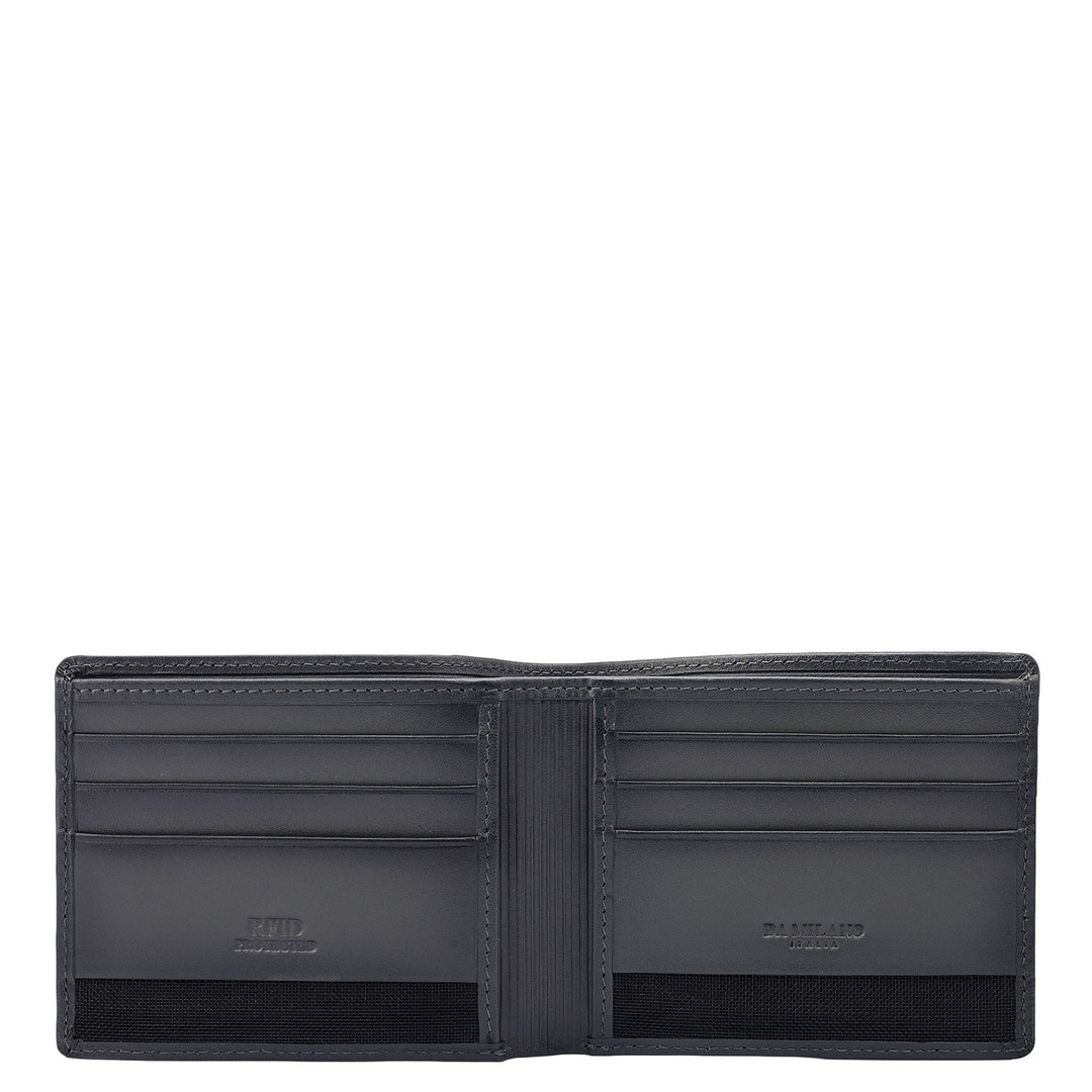 Grey Bifold Leather Mens Wallet