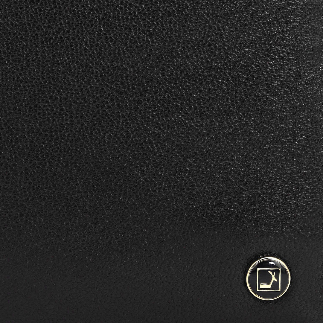Black Bifold Leather Mens Wallet
