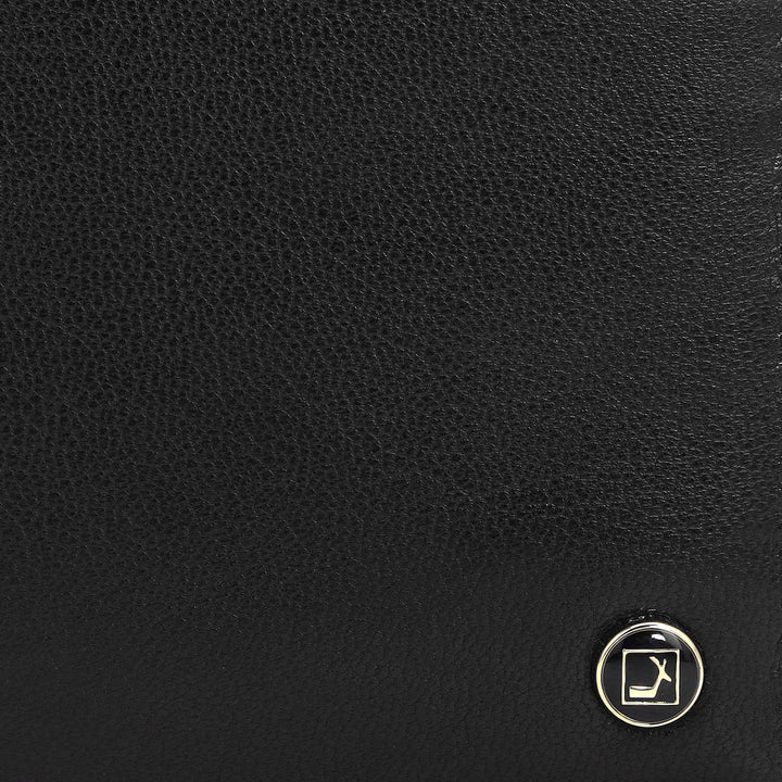 Black Bifold Leather Mens Wallet