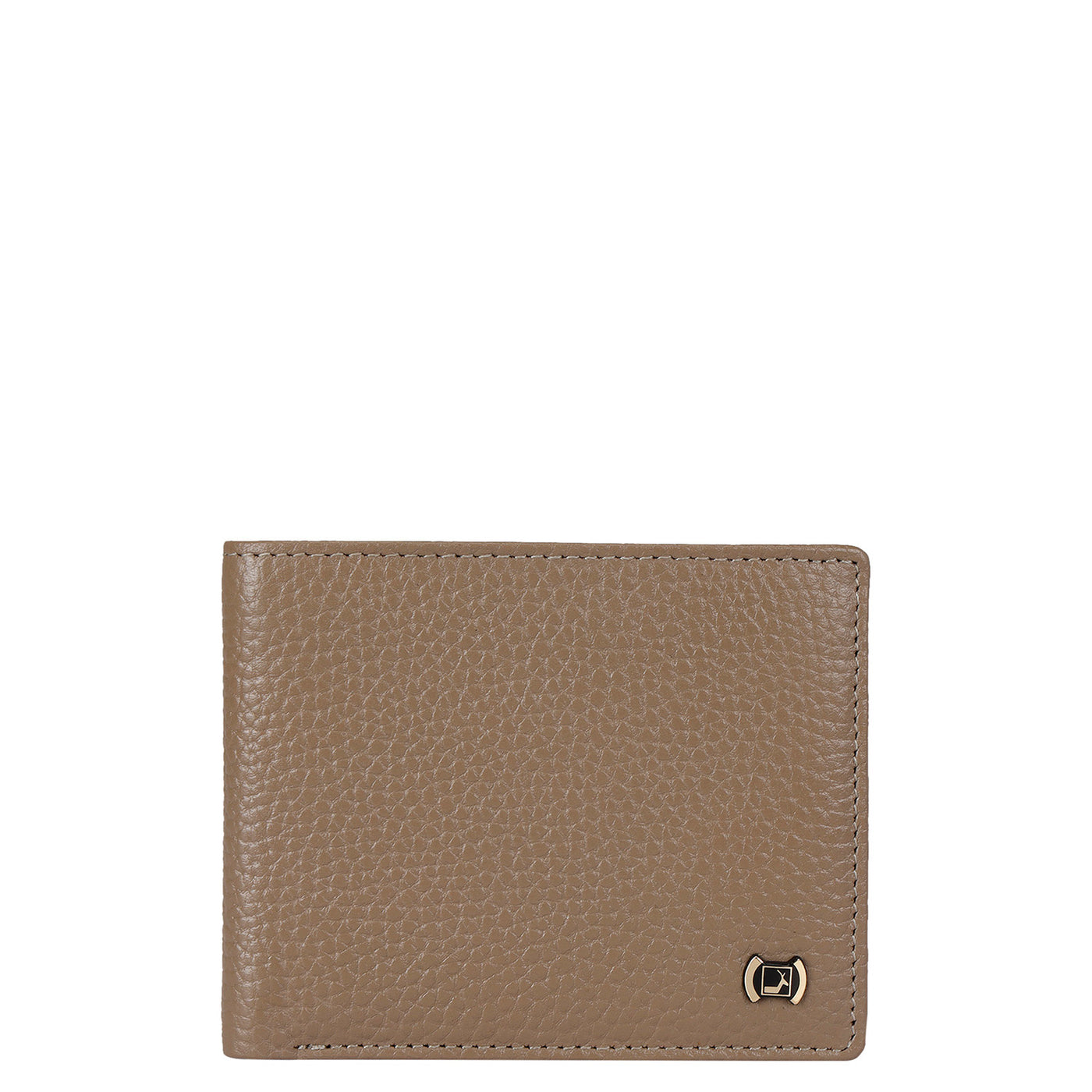 Wax Leather Mens Wallet - Greyish Taupe