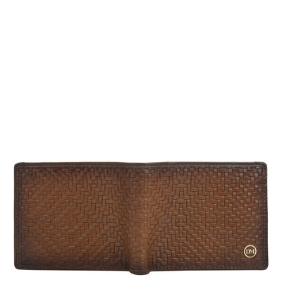 Cognac Bifold Leather Mens Wallet