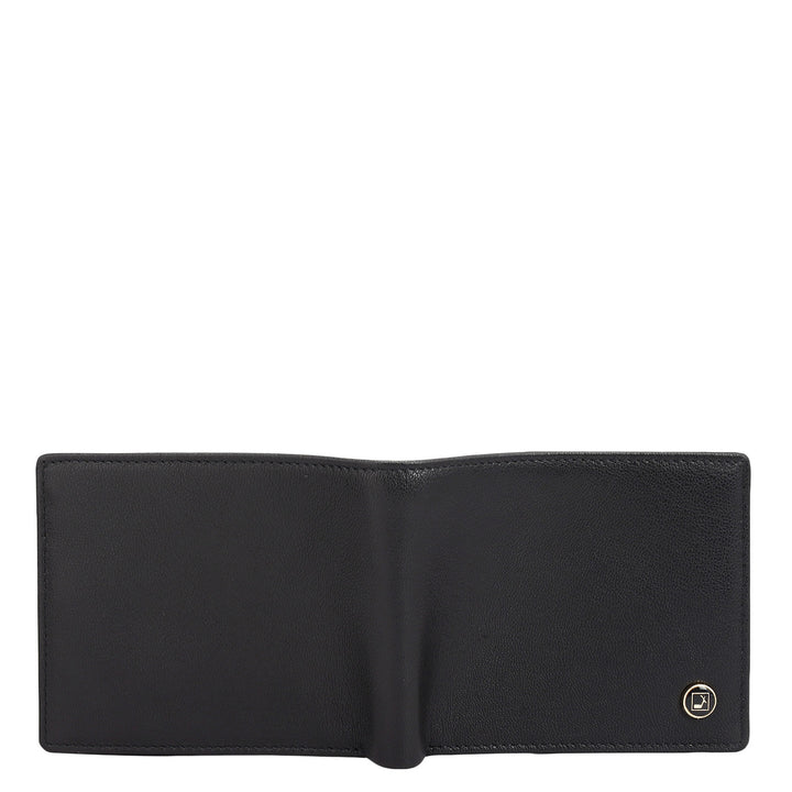 Black Bifold Leather Mens Wallet